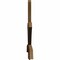 Ekena Millwork Davenport Rough Sawn Timber Gable Bracket, Western Red Cedar, 108"W x 36"H x 2"D x 4"F, 8/12 Pitch GBW108X36X0204DAV00RWR - alternate 4